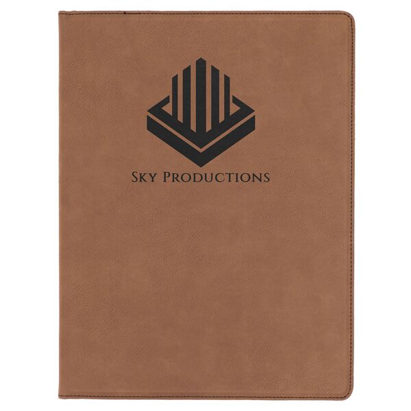 9 1/2" x 12" and 7" x 9" Leatherette Portfolios with Notepad Thumbnail